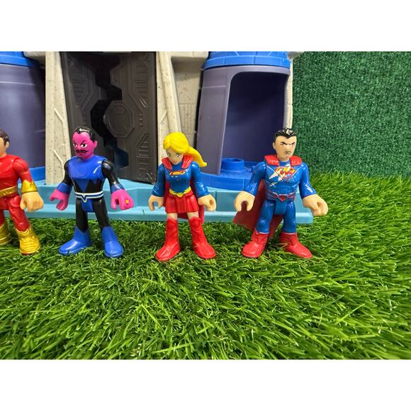 Imaginext Justice League Hall of Justice Playset & Figures Batman Superman Heros - Picture 4 of 7